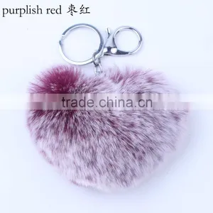 2016 Popular Sheap Heart-shaped Fur Pendant thumbnail-2