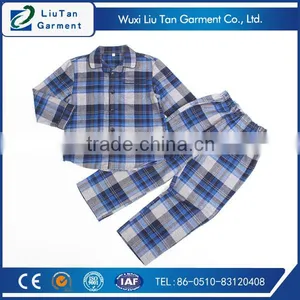 Fine Yarn Dye Plaid Kids Cotton Pajama Set thumbnail-1