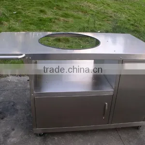BBQ Stainless Steel Table Stand With Wheels thumbnail-1