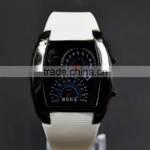 Men's Aviation Sector Electronic Dashboard Silicone Watch thumbnail-3