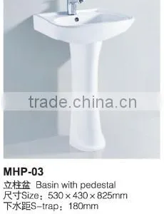 Basin Pedestal For Bathroom / Half Round Sink thumbnail-1