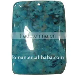 50x40mm Rectangle Crazy Agate Fashion Pendant thumbnail-1