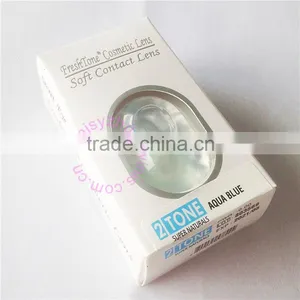 2016 Popular Make up FreshTone Super Naturals 2 Tone Aqua Blue Cheap Korean Cosmetic Colored Contact Lenses thumbnail-1