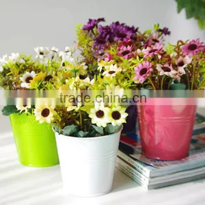 Colorful Home Decoration Flower Pot Metal Garden Planter thumbnail-1