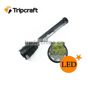 TrustFire TR - J18 7 * XM - L T6 LED Flashlight 5 Mode 8000 Lumens High Power Torch + Holster thumbnail-1