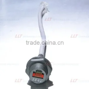 IP67 Waterproof RJ45 Plug and Socket Attached With CAT 5E Cable thumbnail-4