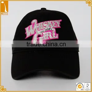 6 Panel Sports Style Women Sequin Custom Baseball Caps thumbnail-2