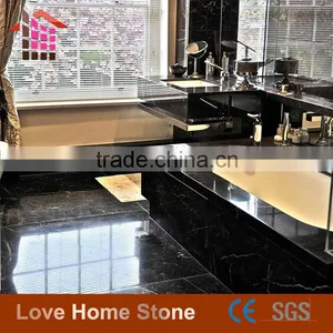 2cm Thickness Polished Nero Marquina Marble Flag Slab With Own Quarry For Floor Decoration thumbnail-1