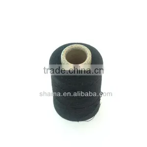 21s Black 65/35 Polyester/cotton 40d Lycra Core Spun Yarn thumbnail-1