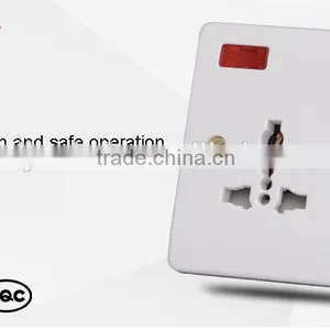 White 250V 10amp 3 Pin Multi Universal Socket Outlet thumbnail-3