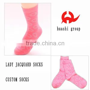 Custom Lady Dress Socks Lady With thumbnail-1