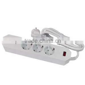 1.8meter EU 3-Outlet Power Extension Socket With 3USB Charging Ports thumbnail-4
