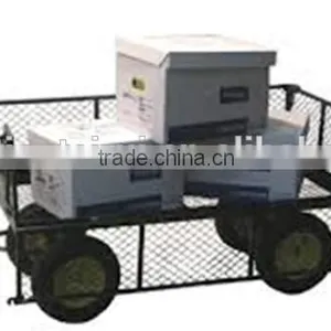 Green Extra Large 4 Wheel Garden Cart Trolley thumbnail-3