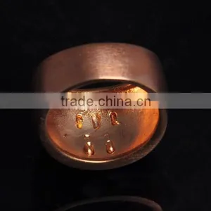 New Fashion Plain Brass Little Boy Shape Ring thumbnail-3