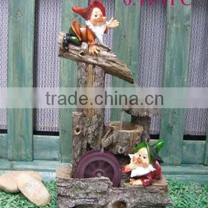 Polyresin Gnome Water Fountain Table Water Fountain Desktop Fountain Indoor Water Fountain thumbnail-1