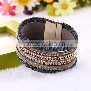 Wholesale Brazilian Magnet Clasp Velvet Bracelet thumbnail-3