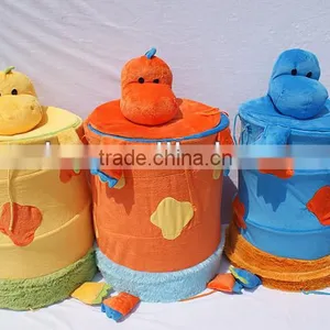 Folded and Collapsible Toy Storage Hamper thumbnail-1