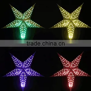 Hot Selling Star Shaped Led Paper Lantern Light thumbnail-1
