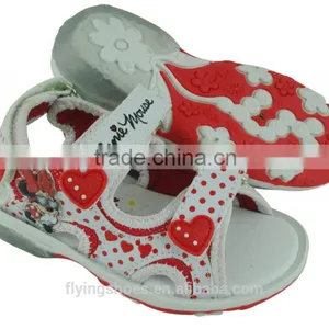 High Quality Sports Kids Fancy Sandals With Mickey Mouse Flower thumbnail-2