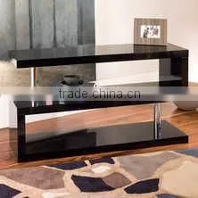 2016ELEGANTMDFBOOKSHELFHIGHGLOSSYPAINTBLACKWHITE RED TV STANDMETALSHELFSTORAGESHELFWOOD thumbnail-1