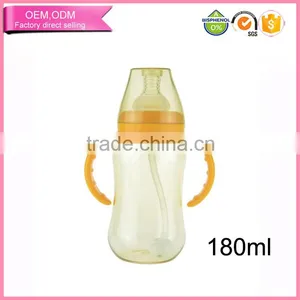 Wholesale Standard Neck Baby Ppsu Feeding Bottle With Straw and Handles thumbnail-2