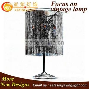 Continental Retro Art Deco Table Lamp, Crystal Lamps Living Room Bedroom Hotel Table Lamp thumbnail-1