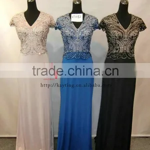Elegant Short Sleeve V-neck Fashion Women Dress New Fashion Dresses 2014 thumbnail-4