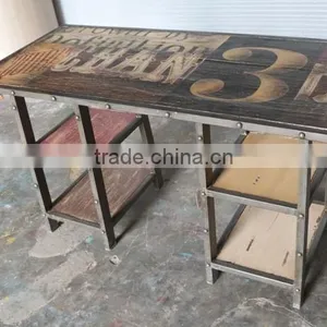 RECYCLE WOOD STUDY DESK thumbnail-1