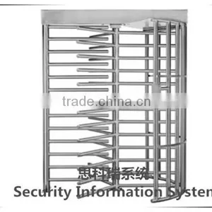 Rfid Card Reader Security Single Lane Full Height Turnstile Gate for Airport Security thumbnail-3
