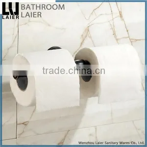 Furniture Double Posts Zinc Alloy ORB Finishing Bathroom Accessories Wall Mounted Toilet Paper Holder thumbnail-1