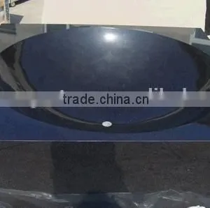 G684 Chinese Black Granite Stone Grooved Basin Sink thumbnail-2