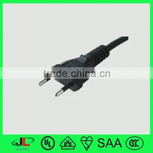 Hot Sale, High Quatity Brazil Extension ac Power Cord Wire Flat 2 Prong Plug thumbnail-4
