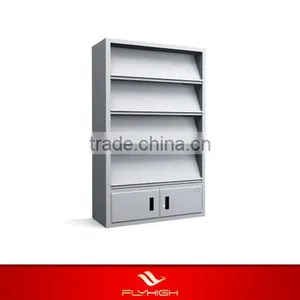 Easy to Assemble Office Furniture to Magazines Wood Metal Shelf thumbnail-1