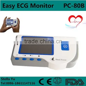 PC-80B Handheld Color Screen ECG EKG Portable Heart Monitor thumbnail-1