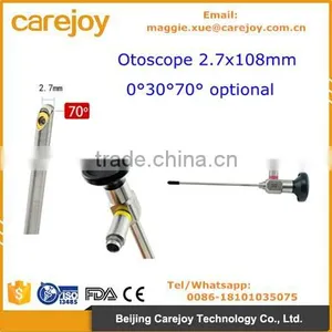 ENT Otoscope Auriscope 4x50mm 2.7x108mm 0 30 70 Degree Optional Compatible Stryker Wolf Olympus EndoscopY for Ear Mirror thumbnail-1