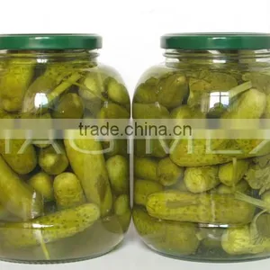 Vietnam Fresh Canned Food - Pickled Cucumbers, Baby Cucumbers in Brine in Glass Jar thumbnail-2