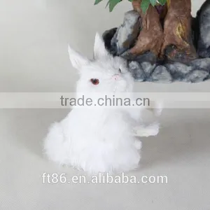 Animated Cheap Realistic Plush Realistic Bunny Figurine thumbnail-4