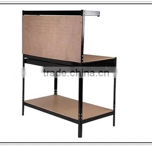 Heavy Duty Workbench Tools Box Steel Stainless Metal Workshop Table With 2 Drawer thumbnail-1