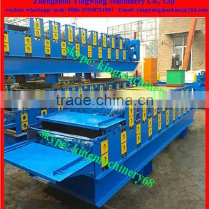 Colored Glazed Tile Roofing Sheet Roll Forming Machine thumbnail-4
