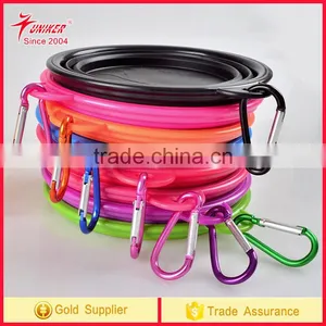 Wholesales Mountaineering Pet Silicone Foldable Bowl thumbnail-1