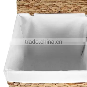Environmetal Natural Water Hyacinth Woven Home or Hotel Laundry Basket thumbnail-6