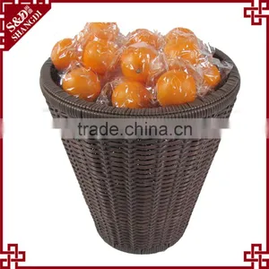 Wholesales Supermarket PE Rattan Plastic Display Stand for Fruit Vegetable thumbnail-2
