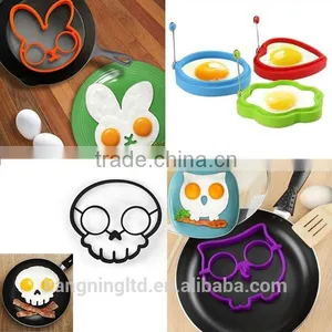Silicone Pancake Egg Ring Mold Shaper Penguin Pumpkin Rabbit Owl Sunshine Custom Styles OEM ODM thumbnail-1