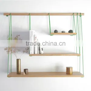 Wooden Shelf With Rope thumbnail-1