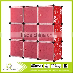 New Product !9 Magic Wardrobe Piece Plastic Frame Easy Assembly Bookcase Storage Cabinets thumbnail-2