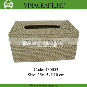 Vietnam Handmade Rattan Tissue Box thumbnail-1