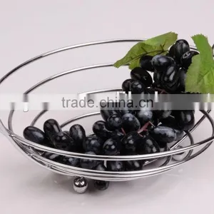Good Quality Home Stainless Steel Fruit Basket, Metal Wire Fruit Basket thumbnail-4