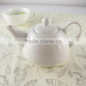 Custom Design Ceramic Tea Set White Porcelain Tea For One Teapot and Cup thumbnail-4