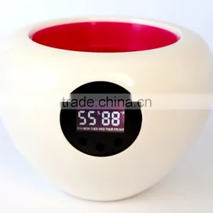 Stylish Desktop Flower Pot Vase With Time Temperature Humidity Display thumbnail-2