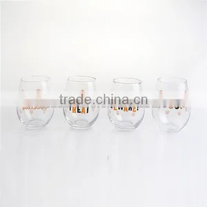 Happy Hallowee Decal Drinking Glass Water Glass Cup thumbnail-2
